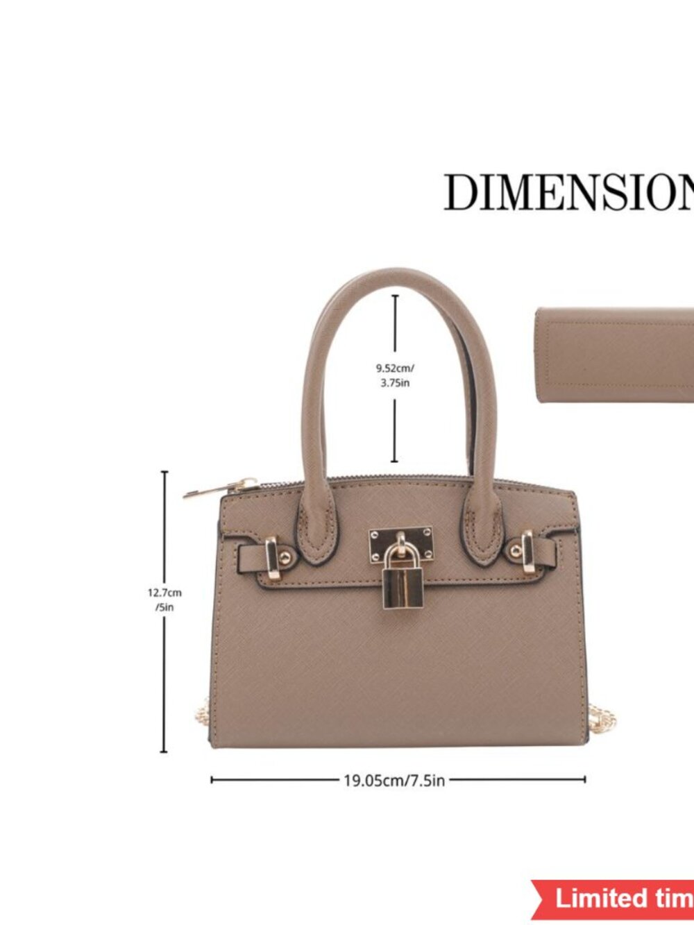 Women's Tote Bag with Detachable Chain Strap Crossbody Shoulder Handbag